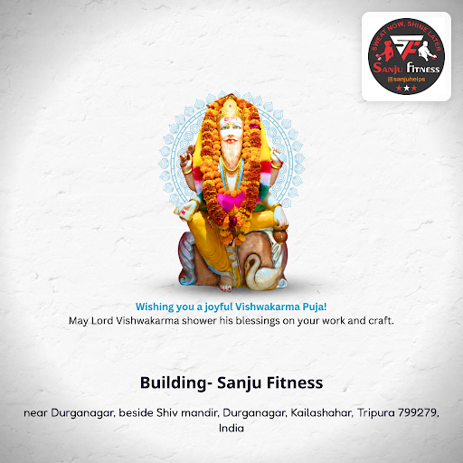 Celebrate Vishwakarma Puja with Building-Sanju Fitness, one of the best gyms in Kailashahar, dedi… post image