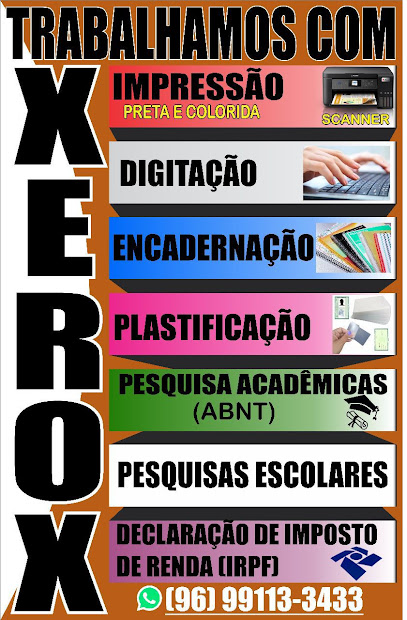 Aliança (Chaveiro, Xerox, Foto 3x4, Impressão, Digitação, Plastificação, Encadernação)