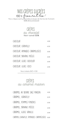 Menu Crêperie Les blés d’or Page 6