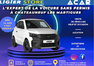 Photo n°18 de LIGIER STORE - ACAR CHÂTEAUNEUF LES MARTIGUES - VOITURES SANS PERMIS LIGIER à Châteauneuf-les-Martigues (Vendeur de voitures d'occasion)