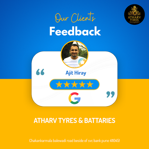Ajit Hiray's impressive 5-star review! He loved the exceptional service at ATHARV TYRES & BATTARI… post image