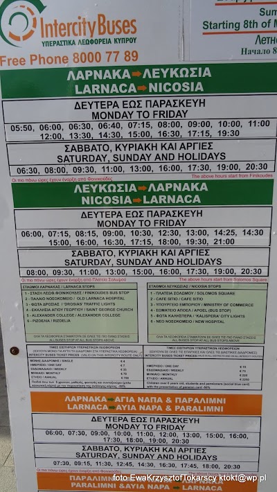 Photos of Larnaca, Central Bus Station