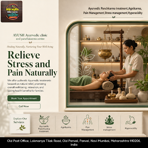 AYUSH Ayurvedic clinic specializes in stress management through proven treatments like Agnikarma… post image