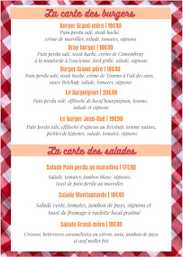 Menu Restaurant Chez Grand-Mère Page 3