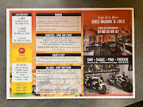 Menu Café De La Gare Page 1
