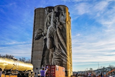 Guido van Helten Silo Mural