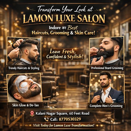 ✨ Best Haircut & Grooming Salon in Indore – Lamon Luxe Salon ✨ post image