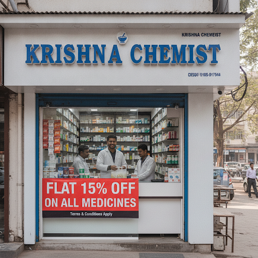 Boost your health with Krishna Chemist! Get 15% off on all medicines and start feeling better tod… post image
