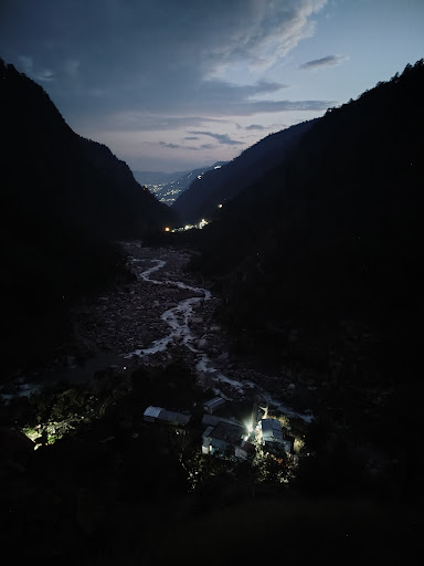 Night view from our property post image