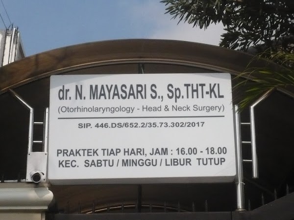 Dr Nathalia Mayasari S, Sp THT-KL.Otholaryngology Clinic in Malang