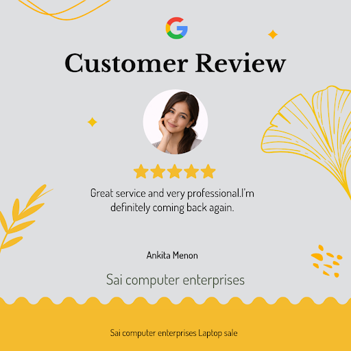 Ankita Menon, a delighted customer from Mumbai, shares her exceptional experience with Sai comput… post image