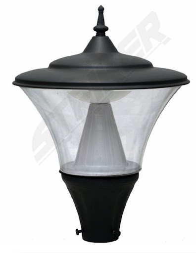 Led gate light post image