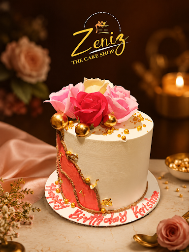 🌸 Elegant Floral Celebration Cake by Zeniz Cakes 🌸 post image