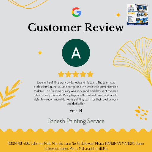 Amol M raves about his exceptional experience with Ganesh Painting Service in Pune! He loved the…