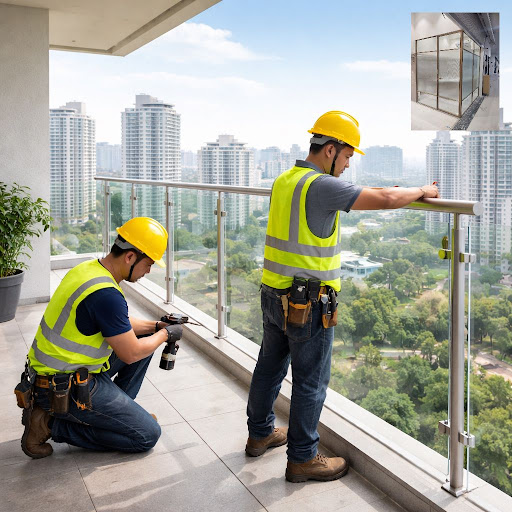 Upgrade your high-rise balcony with elegant, safe and durable glass railings from WORLD ART GLASS…