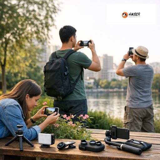Want to click better photos with your smartphone? At AMBER TELE SHOPPE PRIVATE LIMITED in Bowbaza… post image