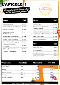 Menu L'Antre Aux Pots Page 1