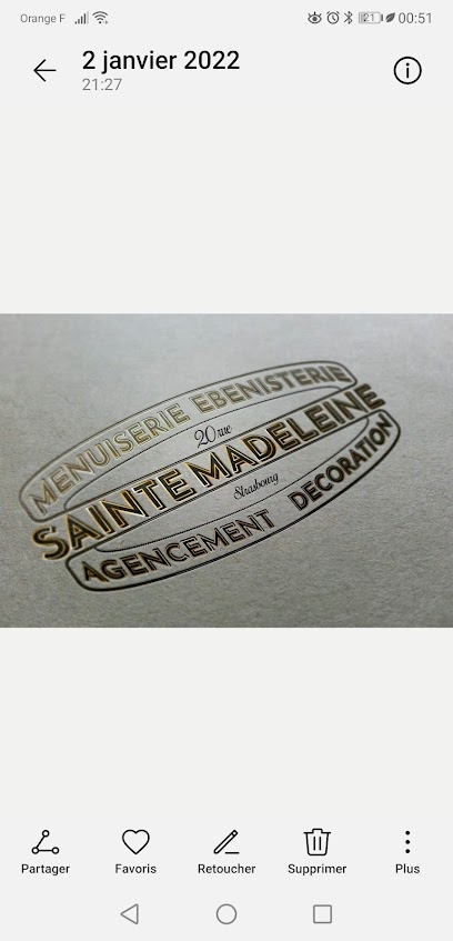 Menuiserie / Ébénisterie Ste Madeleine