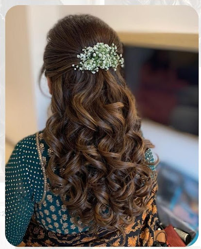 A flower bun hairstyle is an elegant updo where the hair is styled into a bun, and real or artifi… post image