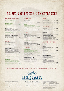 Speisekarte