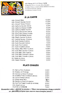 Menu Okimono Sushi Page 1