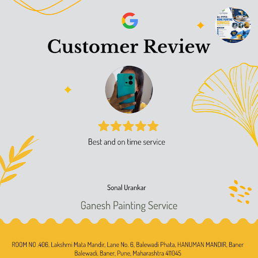 Sonal Urankar from Pune had an exceptional experience with Ganesh Painting Service, giving us a 5…