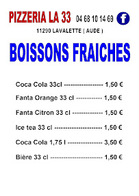 Menu Pizzeria la 33 Page 2