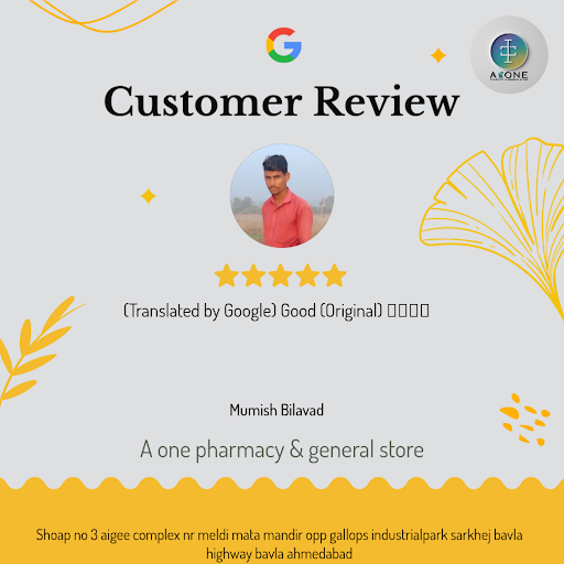 Mumish Bilavad from Ahmedabad raves about the exceptional service at A one pharmacy & general sto… post image