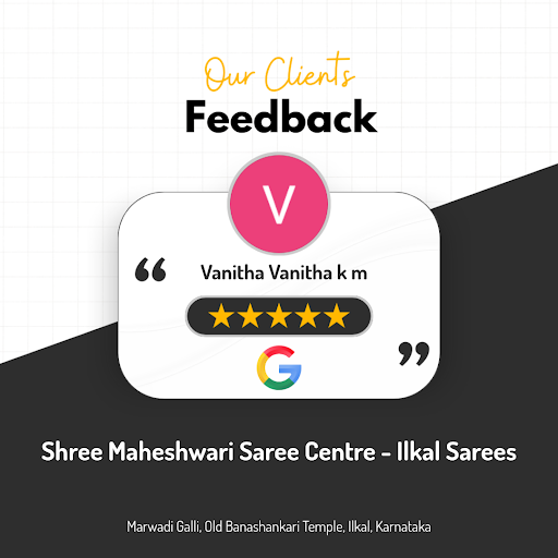 Vanitha was thrilled with the exceptional service she received at Shree Maheshwari Saree Centre -… post image