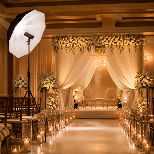 Soft, well-planned lighting can turn an ordinary indoor wedding into a cinematic experience. At A… post image
