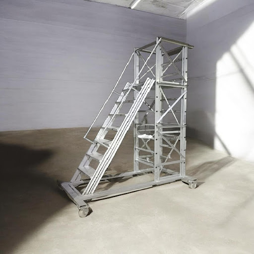 Aluminium Trolley Tower Step Ladder.