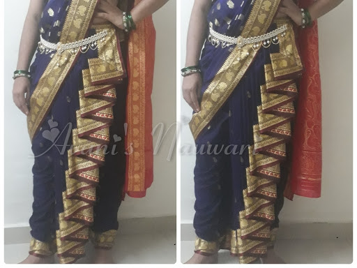 fancy nauvari saree