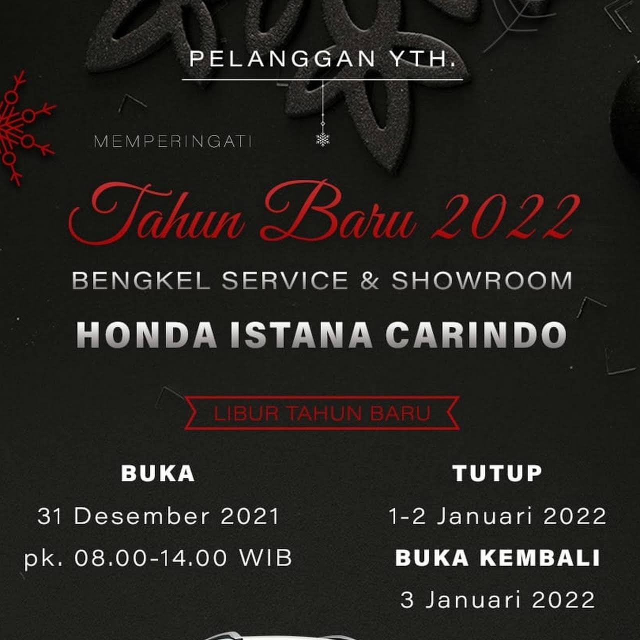 Dealer Honda ISTANA CARINDO Purwokerto Dealer Honda