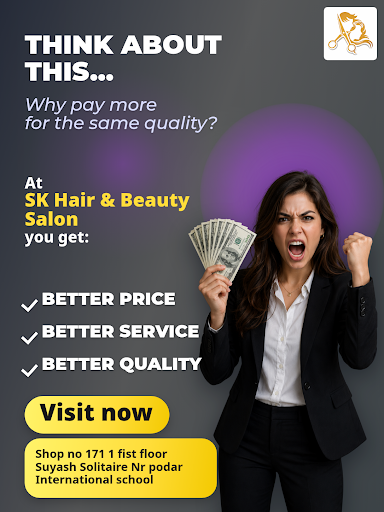 Experience ultimate relaxation with our Hair Spa and Relaxing Massage at SK Hair & Beauty Salon.… post image