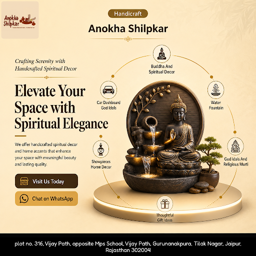 Discover exquisite Buddha and spiritual decor at Anokha Shilpkar, including beautifully crafted h…