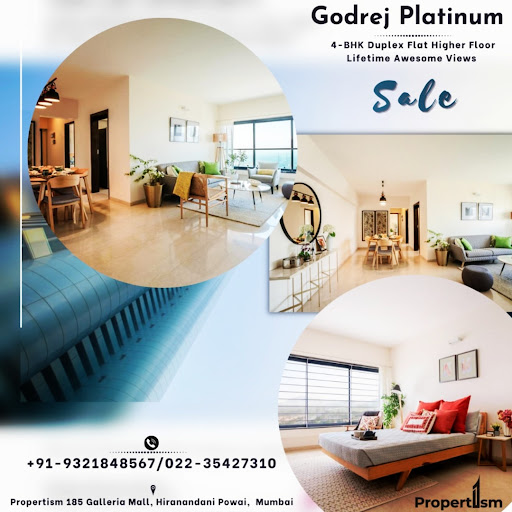 We have a marquee 4 bed duplex unit available in Godrej Platinum , our signature tower at Vikhrol…