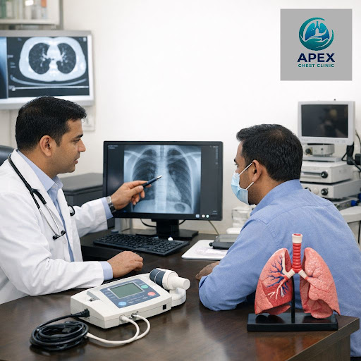 Breathing issues can affect your work, sleep, and daily comfort. At Dr Gaurav's APEX CHEST CLINIC… post image