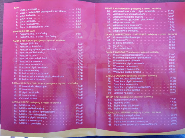 Komentarze i opinie o Binh An Kuchnia Orientalna