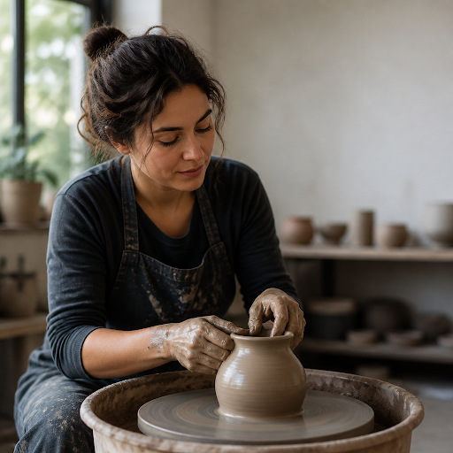 Feeling stressed and overwhelmed by daily life? Pottery classes at Bhaskar Mandolu Art Gallery &… post image