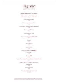 Menu Palladio Val d'Isère Page 5