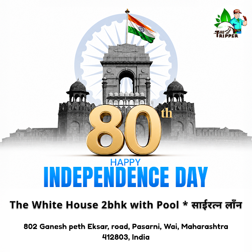 Celebrate Independence Day at the White House 2bhk with Pool in Wai, Maharashtra. Our event plann… post image