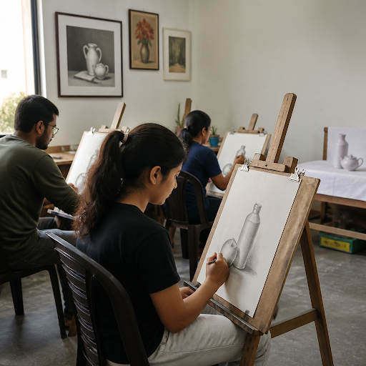 Looking for drawing classes near me where your child isn’t lost in a crowd? At Bhaskar Mandolu Ar… post image