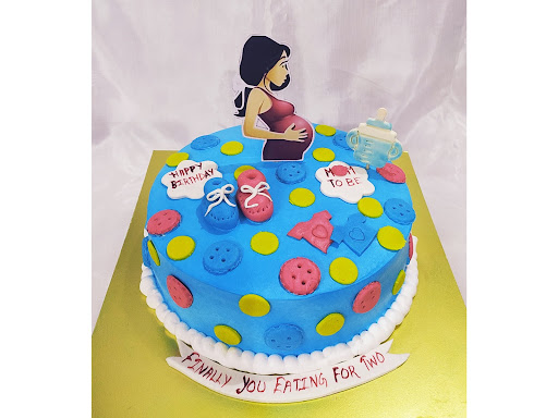 Mom to be theme cake post image