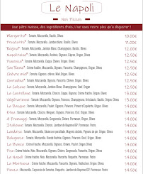 Menu Le Napoli Page 2