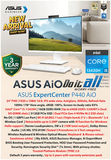 ASUS ExpertCenter i5 13th Gen 24” AIO PC 😍