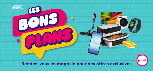 Alerte bons plans ! 🔥
Avec le lancement des soldes… Pulsat passe aussi en mode BONS PLANS ! 😎

Des prix qui fondent, des offres qui claquent et plein de pépites à saisir sur l’électroménager, la TV et le multimédia !

👉 Foncez trouver le magasin Pulsat le plus proche et faites chauffer… les bonnes affaires ! 

https://www.pulsat.fr/fr/

#BonsPlans #Pulsat #Offresexclusives #BonnesAffaires #Remise#Promo 2026