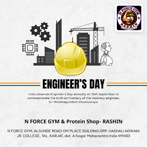 Celebrating Engineers Day 2026 at N FORCE GYM & Protein Shop—your destination among gyms in Rashi… post image