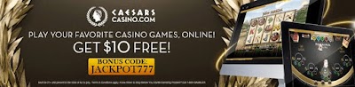 Caesars Online Casino Promo Code! Try JACKPOT777 to get more!
