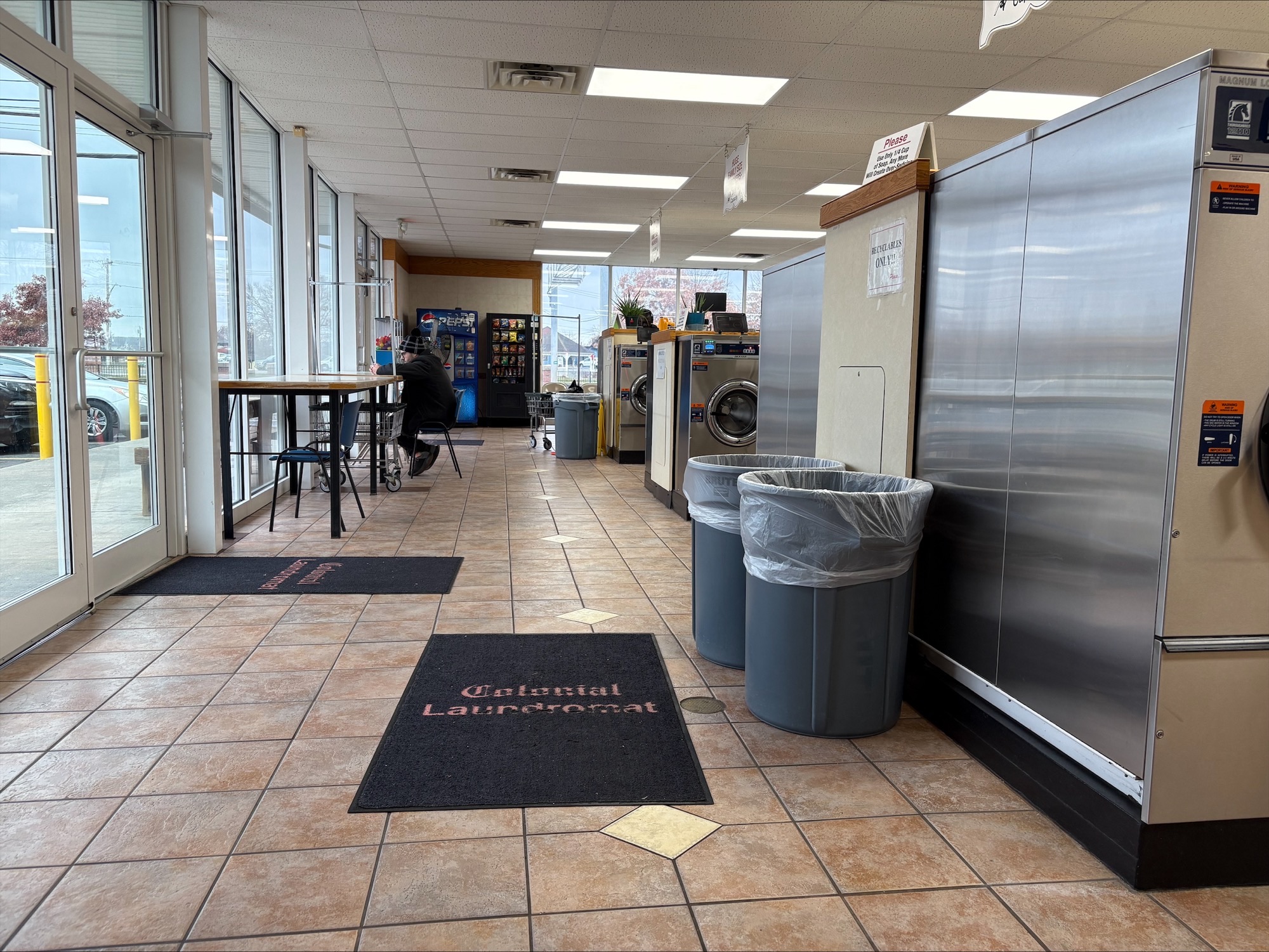 Colonial Laundromat facility with washing machines in Liverpool