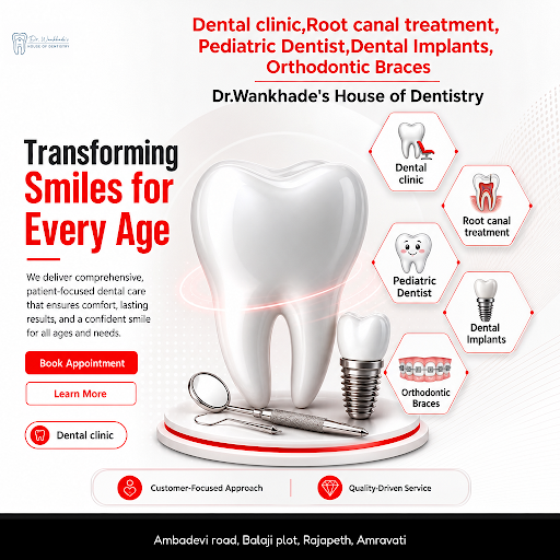 Dr. Wankhade's House of Dentistry offers expert dental care including root canal treatments, pedi… post image